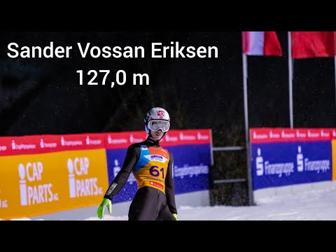 Sander Vossan Eriksen 127,0 m (19.12.2020). Konkurs indywidualny Engelberg 2020