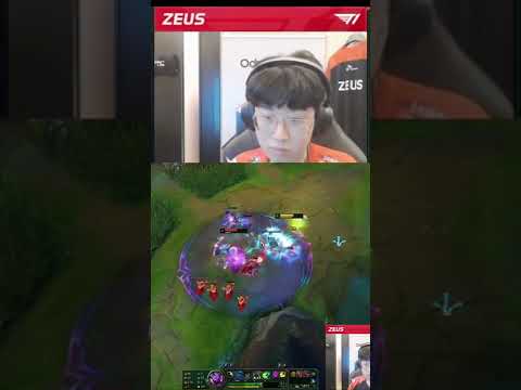 T1 Zeus 🔥 Perfect Combo Akali 🔥 #t1 #zeus #t1fighting #t1win #shorts