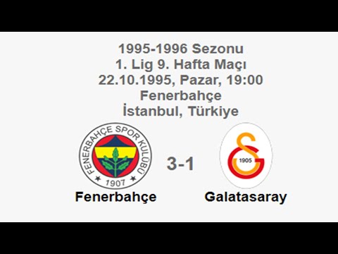Fenerbahçe 3-1 Galatasaray [HD] 22.10.1995 - 1995-1996 Turkish 1st League Matchday 9 (Ver. 5)