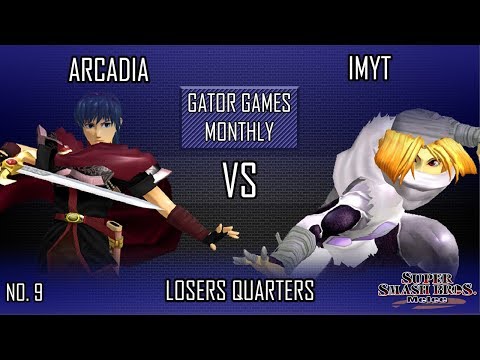 Gator Games #9 - Arcadia (Marth) VS Imyt (Sheik) - SSBM - Losers Quarters