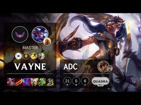 Vayne ADC vs Ziggs - KR Master Patch 12.2