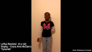 La'Nya Bannister; 9yr old singing - "Dynamite" [OFFICIAL VIDEO] Shot by @RioProdBXC