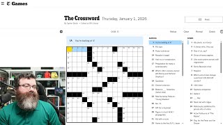 Learning Crossword Week 84 | NYT Crossword Thursday Jan 1st, 2026