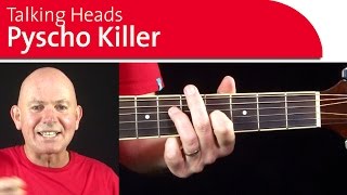 Psycho Killer Chords - Talking Heads - Guitar Lesson