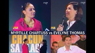 Myrtille Chartuss débat sur les complexes avec Evelyne Thomas dans l'émission "Chacun sa place"