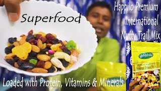 Happilo Premium International Nutty Trail Mix | Unboxing and Review | Superfood | High Protein Snack