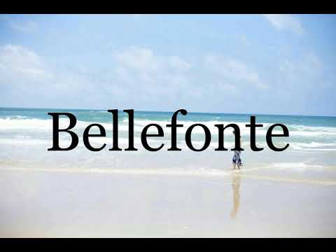 How To Pronounce Bellefonte🌈🌈🌈🌈🌈🌈Pronunciation Of Bellefonte
