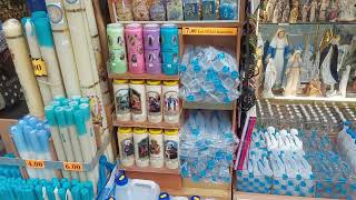 LOURDES :Walking around, many hotels and Gifts Shop near the Sanctuary of Lourde