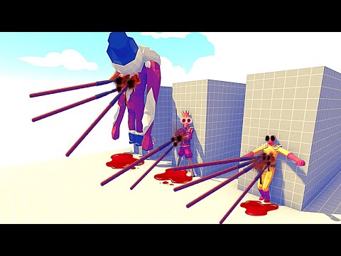 PINNING 3x UNIT TO THE WALL - Totally Accurate Battle Simulator TABS