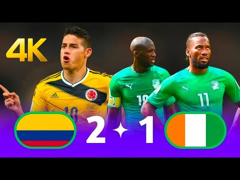 Colombia 🇨🇴 vs. Ivory Coast 🇮🇪 A crazy match 🤯 World Cup 2014 and the madness of Hafid Derradji