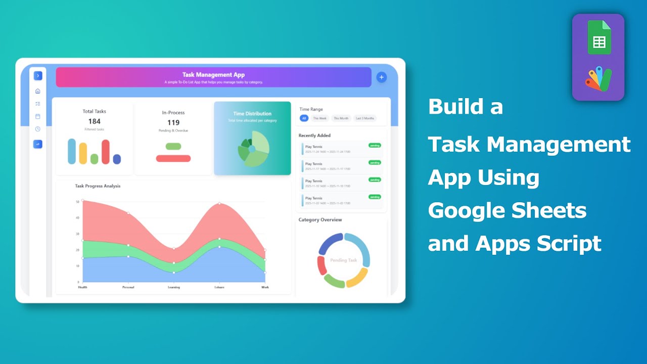 Build Task Management CRUD App Using Google Sheets and Apps Script