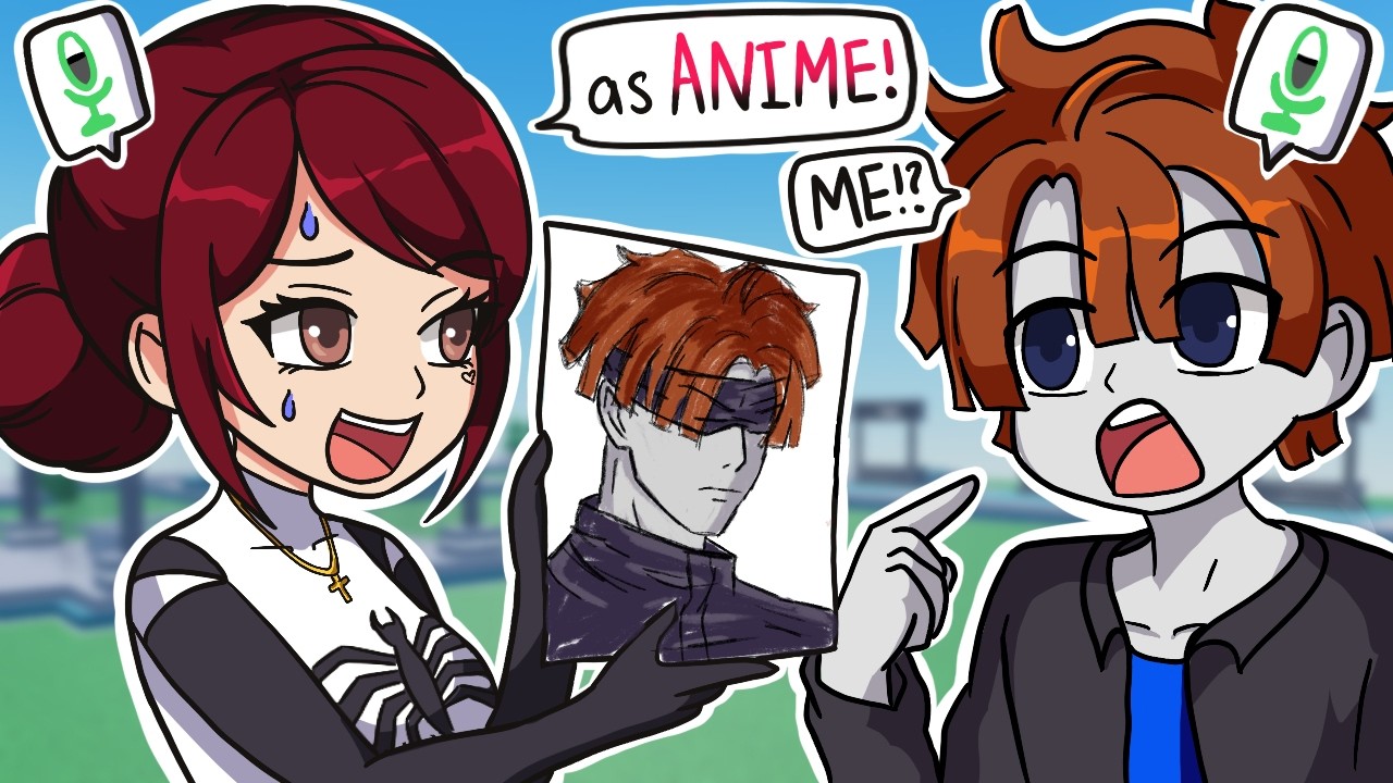 Drawing YOUR Roblox Avatars as ANIME Characters!