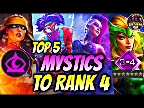 💜 TOP 5 Best MYSTIC CHAMPIONS to Give RANK 4 of 7⭐🔝 in Marvel Contest of Champions in 2025 | MCOC