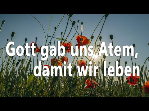 Gott gab uns Atem, damit wir leben (EG432, GL468)  - zum Mitsingen mit Text