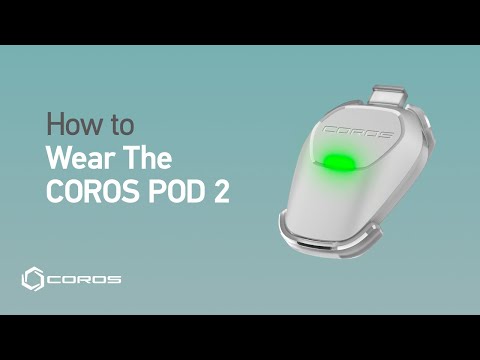 COROS POD 2 laikrodžio bėgimo metrikos priedas video