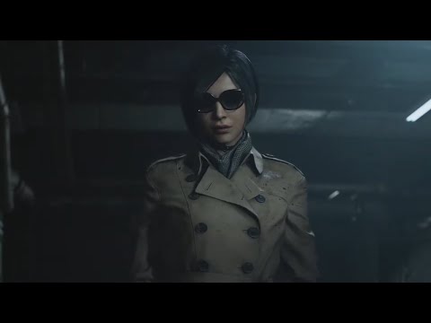Resident Evil 2   Leon meets Ada for the first time