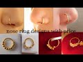 Nose Ring Gold Designs with Price/Nathiya/daily use Nathni /Nath designs @FashionTrendforgirls