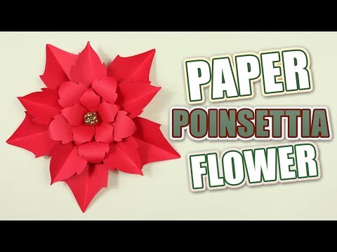 Making a DIY Poinsettia Paper Flower | Christmas Tutorial