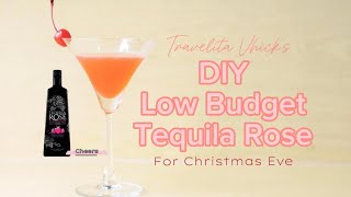 DIY Low Budget Tequila Rose (Christmas Cocktail Drink)