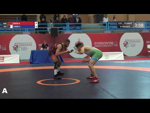 Round 3 FS - 60 kg: A. BADRI (MAR) v. O. LARIBI (ALG)