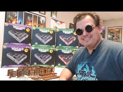 Warlock Tiles High Walls Expansion Review/4D Tiles By Wizkids