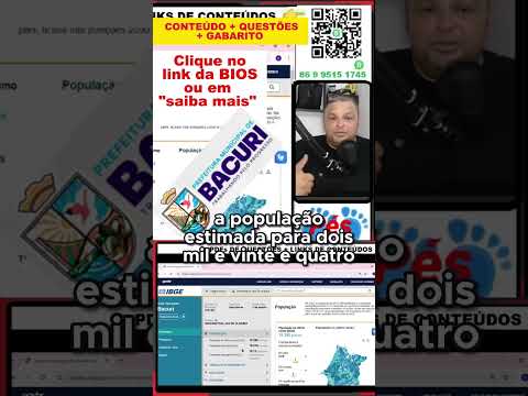 População de Bacuri no Maranhão  Dados atualizados para sua prova de concurso!