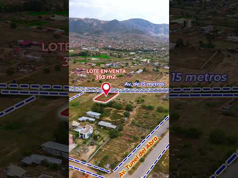 Lote en venta en Sacaba a 2 cuadras de Avenida Tunel del Abra