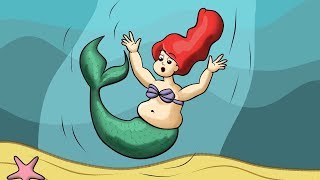 Disney Princess Ariel as Fat -  Funny Animation