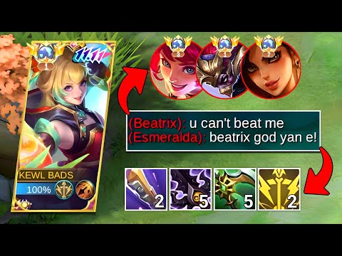 THIS IS HOW TO HANDLE ARROGANT GLOBAL MYTHIC PLAYERS USING WANWAN! | 100% SLOW BUILD!!