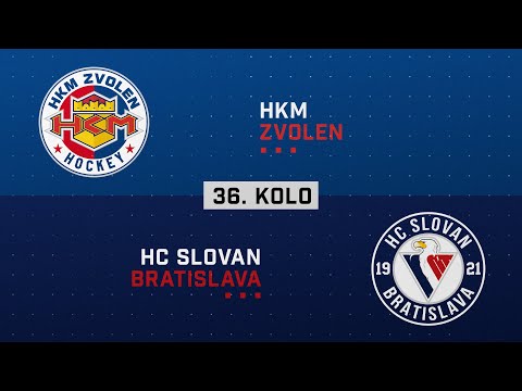 36.kolo HKM Zvolen - HC Slovan Bratislava HIGHLIGHTS