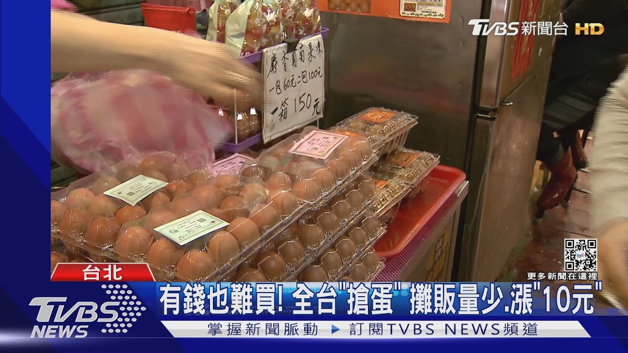 有錢也難買!全台「搶蛋」攤販量少漲「10元」