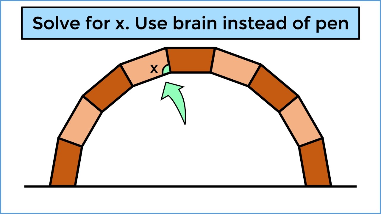 Angle in arch. Can you solve it?