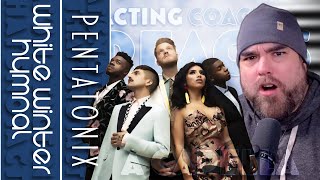 First Time Reaction to Pentatonix's 'White Winter Hymnal' - Holiday Acapella Magic