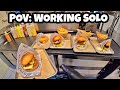 POV Working Alone In My Burger Shop Non Stop Burger Fries Rush