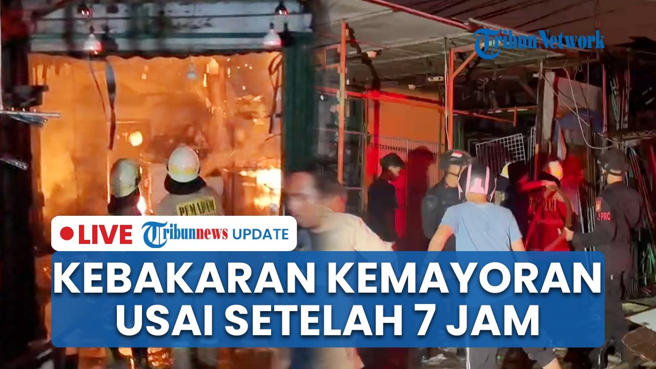 LIVE: Kebakaran di Kemayoran Padam seusai 7 Jam, 8 Warga Dilarikan ke RS karena Sesak Nafas