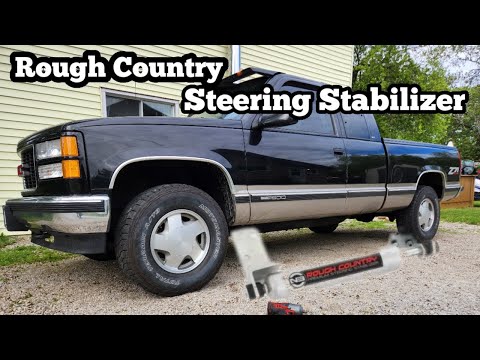 88 - 98 OBS Chevy Rough Country Steering Stabilizer Install - Does It Help ?