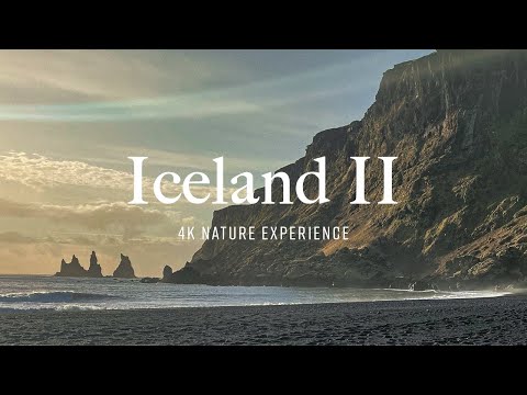 Iceland in Winter 4K, Part 2 | Nature Relaxation Experience (Calming Music)