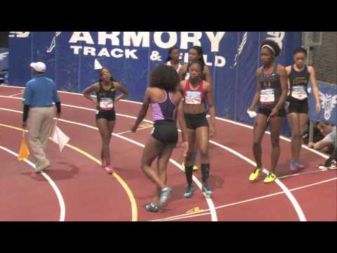 Girls 60m Hurdles Prelim Heat 1 - New Balance Nationals Indoor 2014