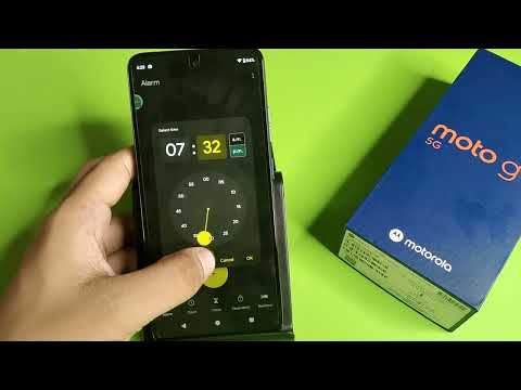 Moto G45 5G Set Alarm settings | How To set clock alarm on Moto G45 5G