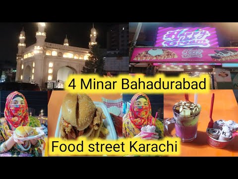 4 Minar Bahadurabad chorangi | ice cream shop | food street Karachi