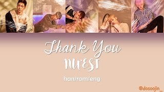 NU'EST - Thank You | Color Coded Han/Rom/Eng Lyrics