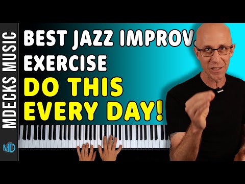 Daily Easy Jazz Piano Improvisation Exercise (Bebop Lines Ex.1) #jazzimprovisation