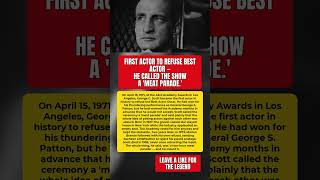 Download lagu When George C. Scott Refused the Oscar and Won Anyway #GeorgeCScott mp3 Download lagu When George C. Scott Refused the Oscar and Won Anyway #GeorgeCScott mp3