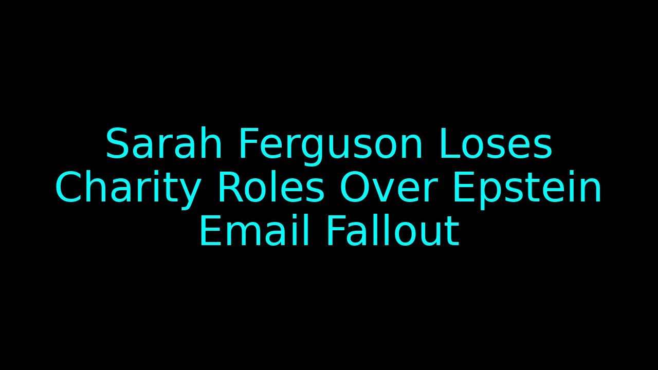 Charities Sever Ties with Duchess of York Over Epstein Association