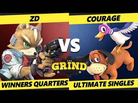 The Grind 147 Winners Quarters - ZD (Fox) Vs. Courage (Duck Hunt) Smash Ultimate - SSBU