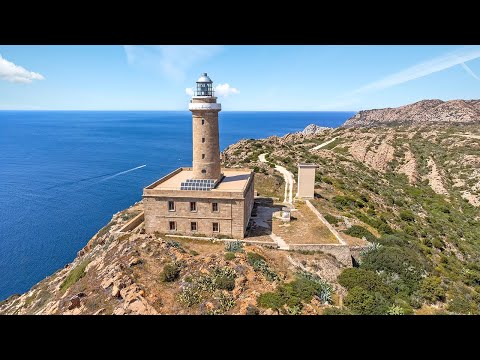 Faro di Capo Sandalo (Carloforte - Sardinia) aerial drone