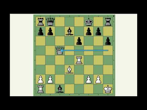 Podsećanje na trik u Francuskoj odbrani ●  DONALDSON vs DOWDEN # 1607