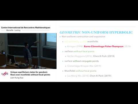 Lien-Yung Kao: Unique equilibrium states for geodesic flows over manifolds without focal-points