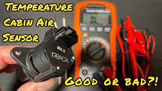 How to Test a Temperature Cabin Air Sensor with a Multimeter / Dodge / Jeep / Chrysler / Ram.