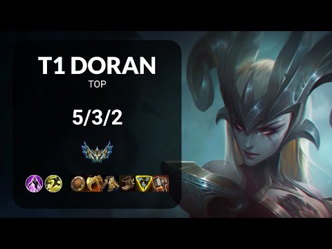 T1 Doran Camille vs Rumble TOP - KR CHALLENGER Patch 15.8